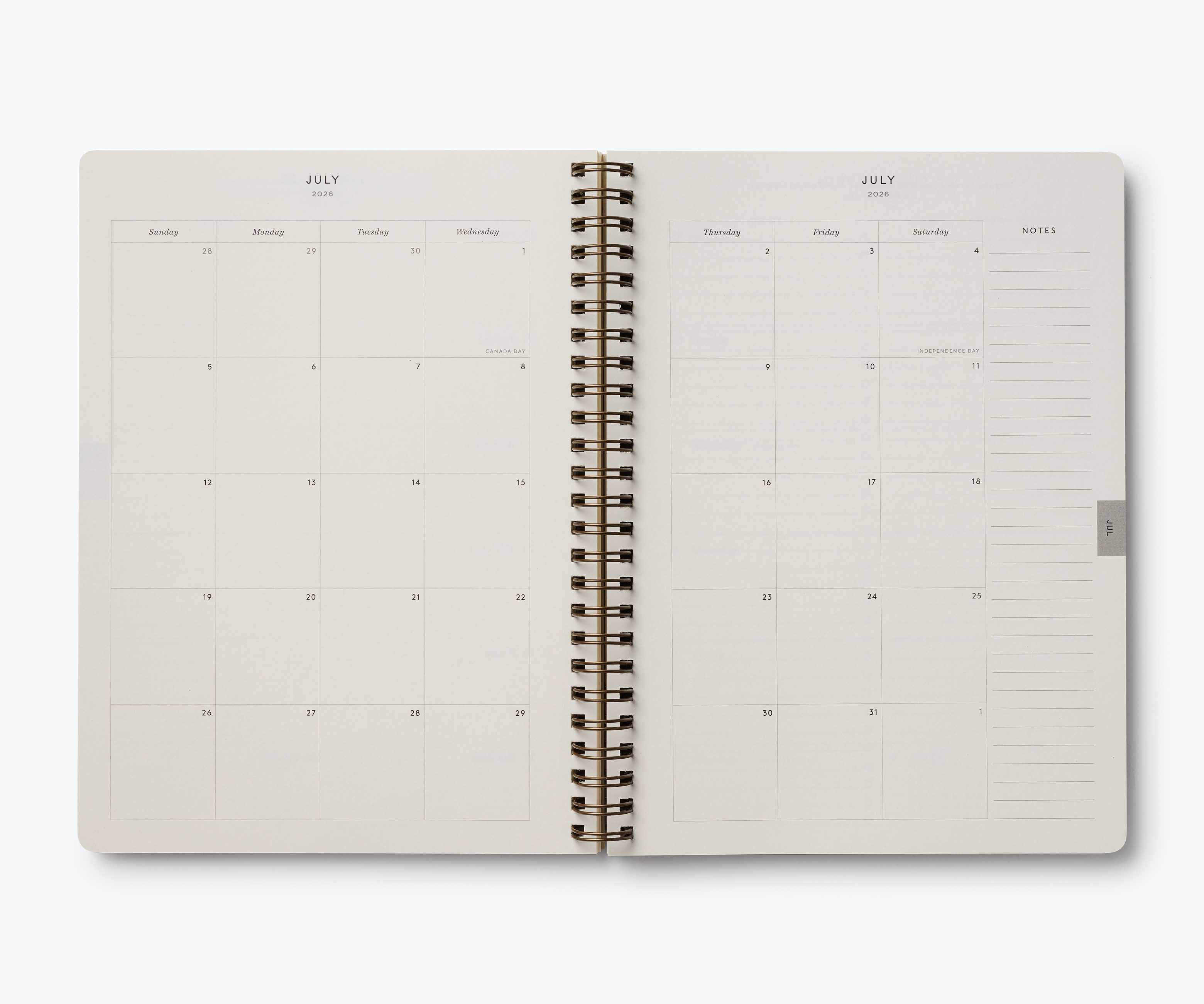 2026 Dahlia 12-Month Softcover Spiral Planner