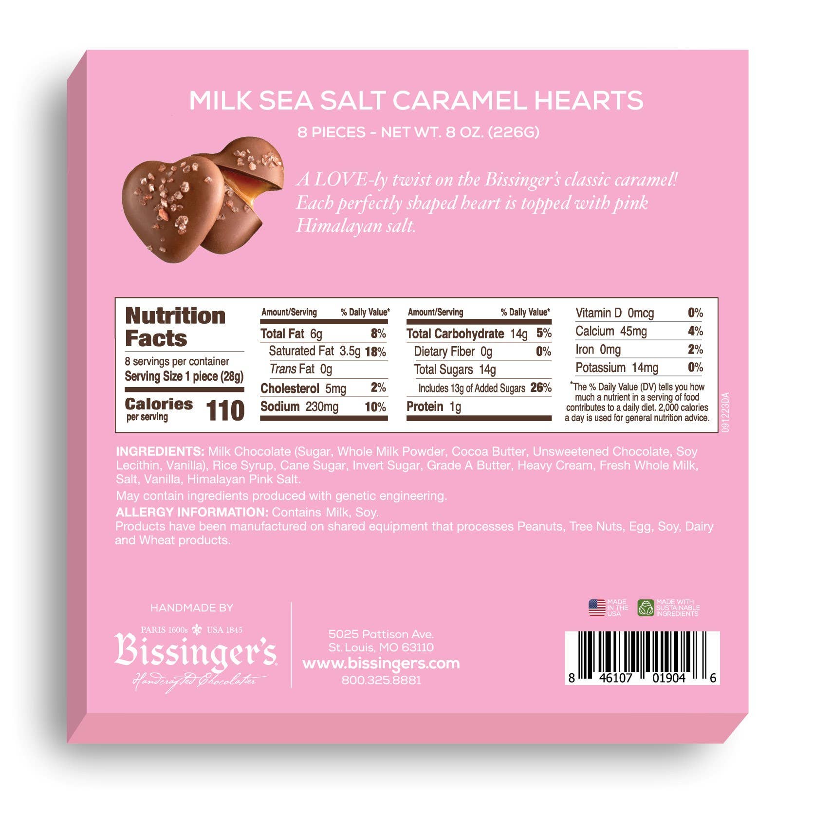 Bissinger's Milk Salted Caramel Hearts