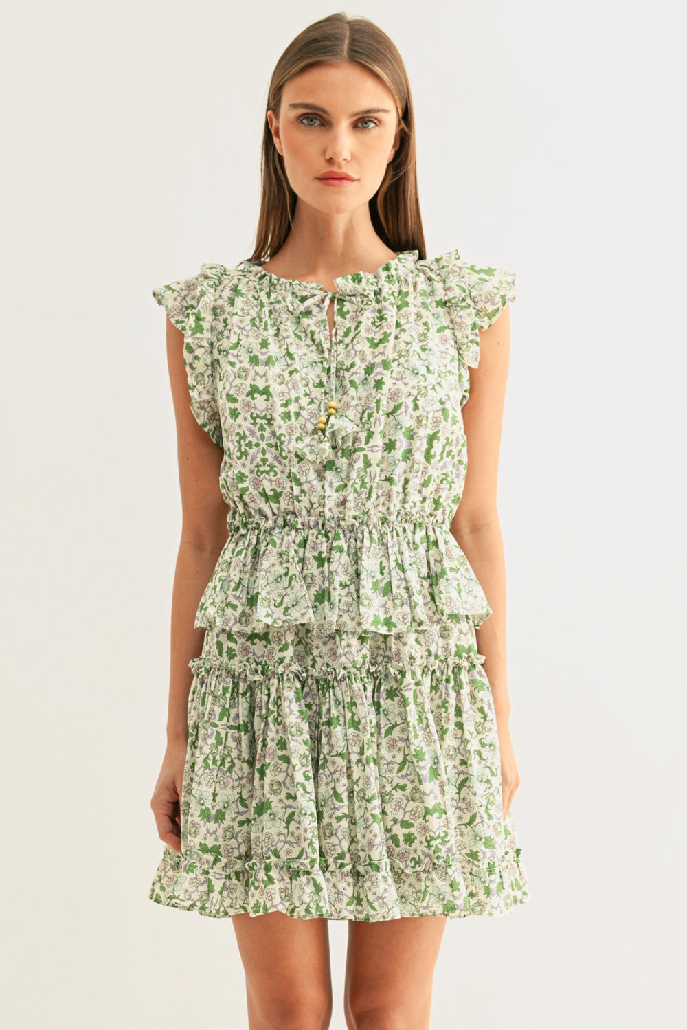 Betty Ruffled Mini Dress