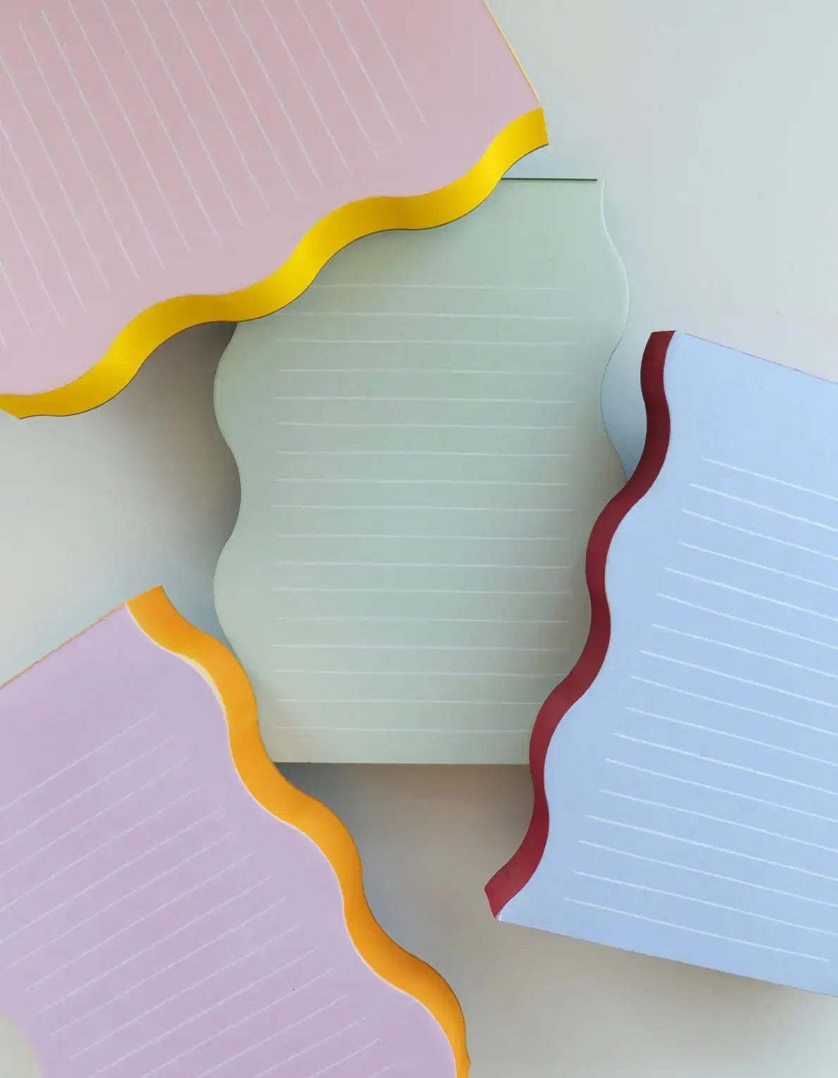 Lilac + Tangerine Wavy Notepad