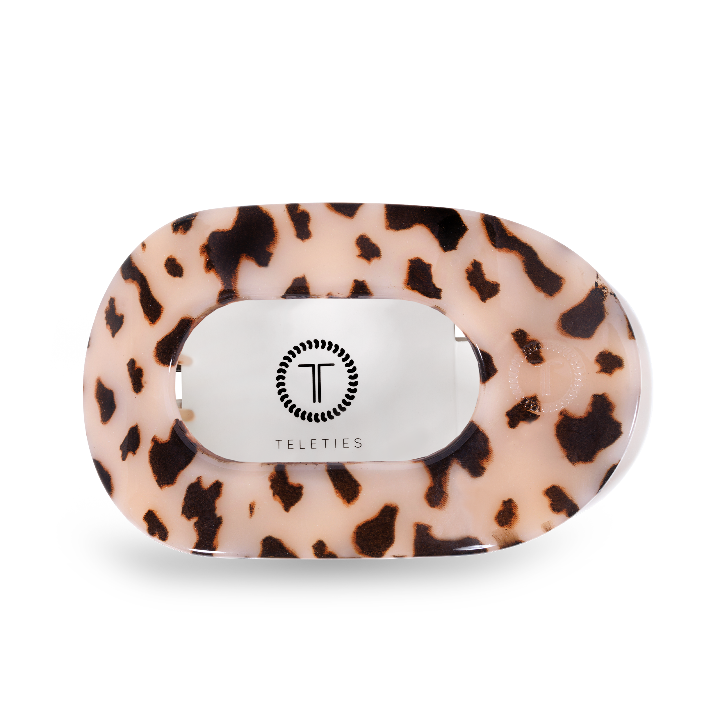 Blonde Tortoise Flat Round Clip