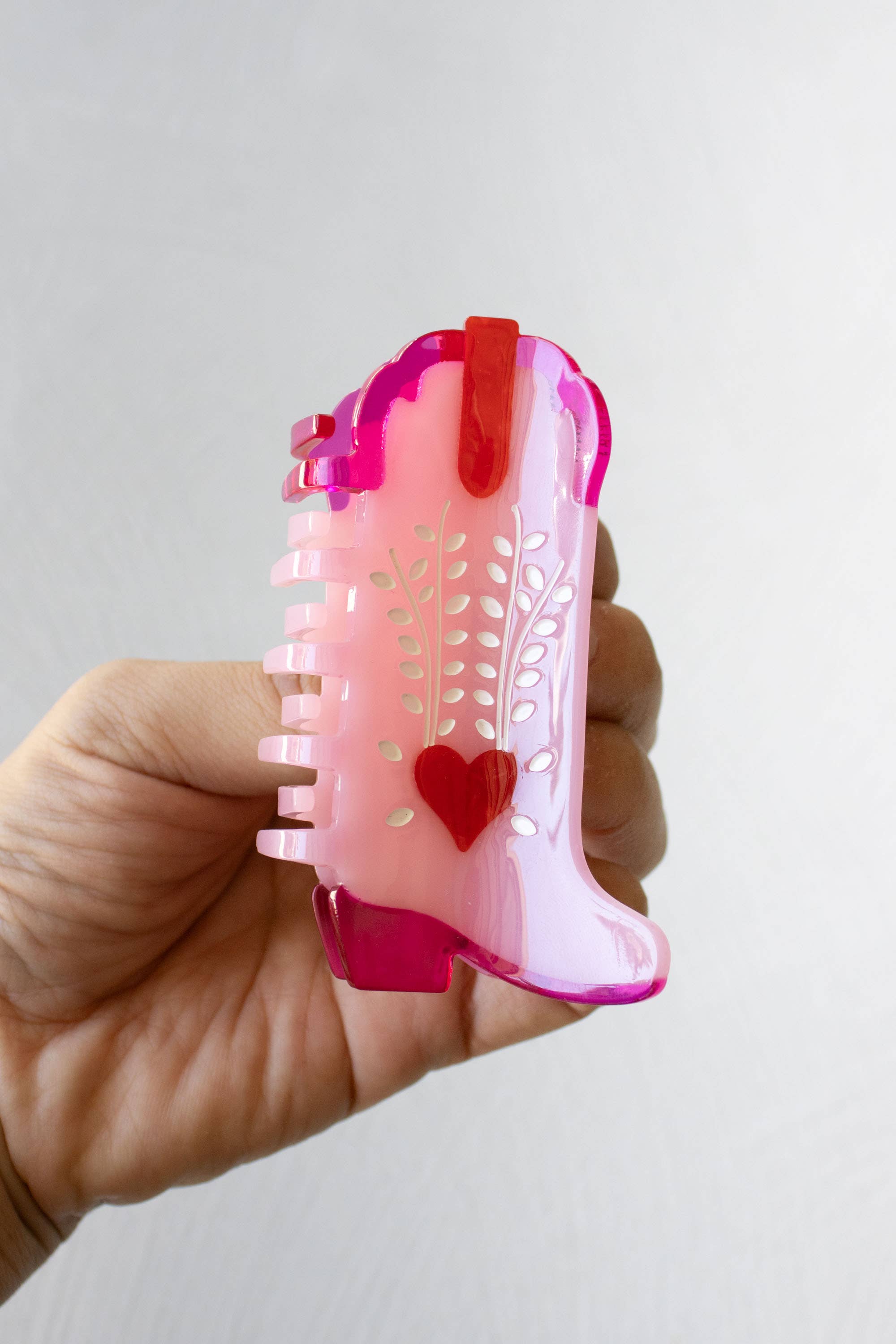 Sweet Heart Cowboy Boot Hair Clip