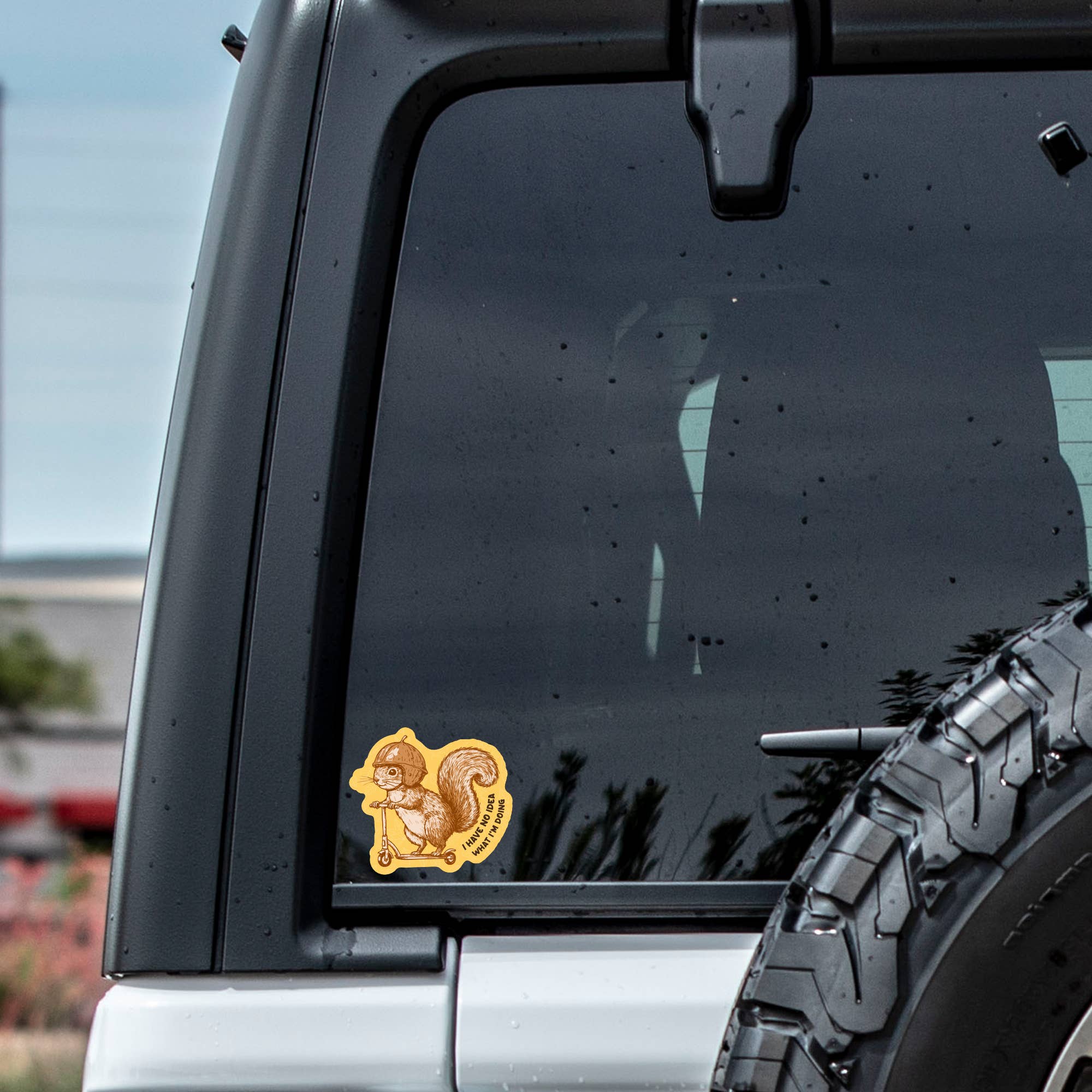 No Idea Squirrel Scooter Sticker