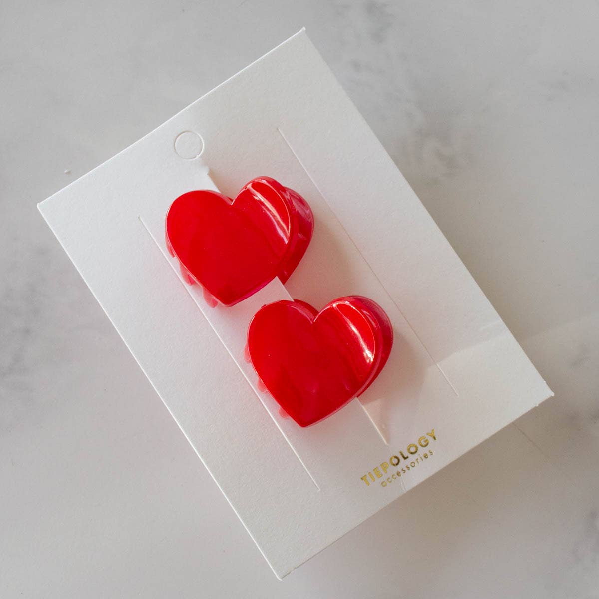 Candy Hearts Hair Clip Set