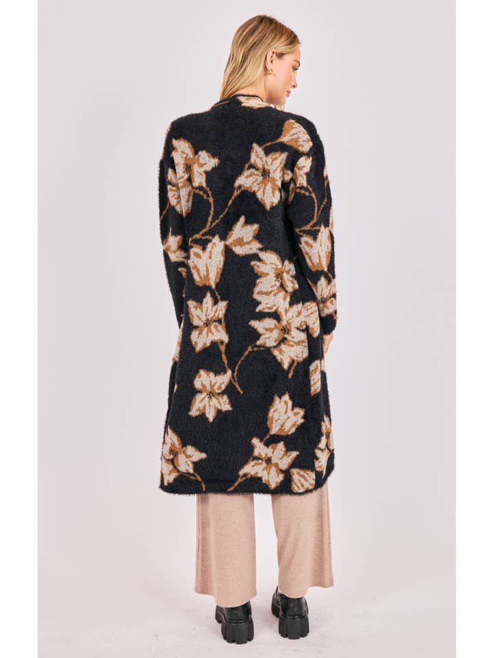 Emory Floral Knit Duster Cardigan