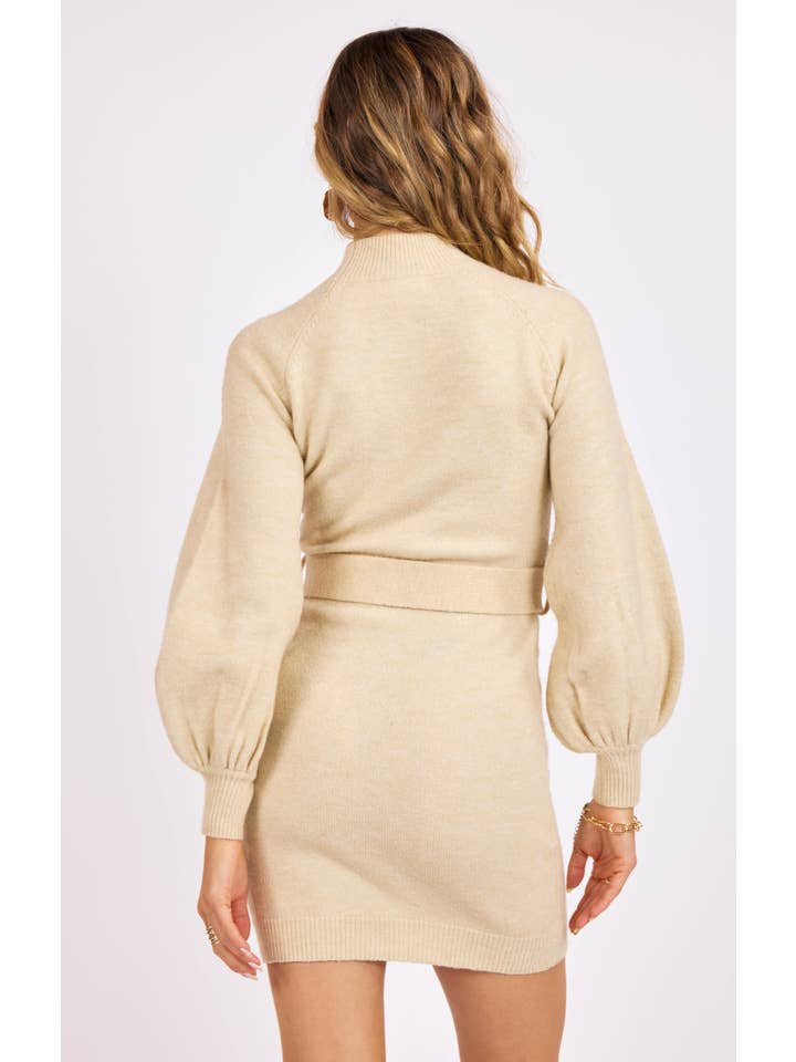 Maeve Belted Sweater Dress