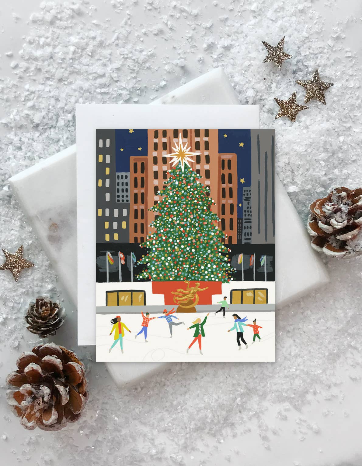 Rockefeller Center Tree Greeting Card