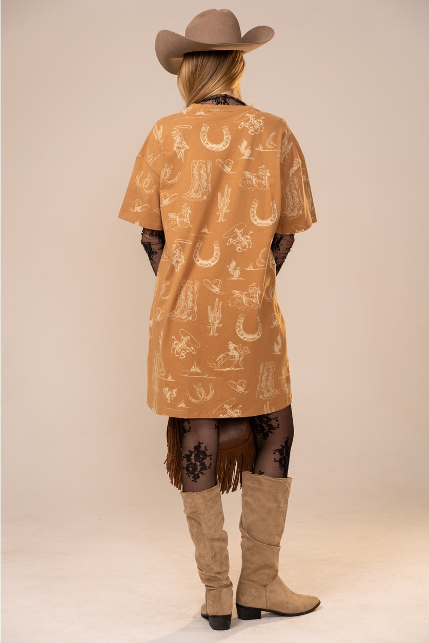 Western Front T-Shirt Dress