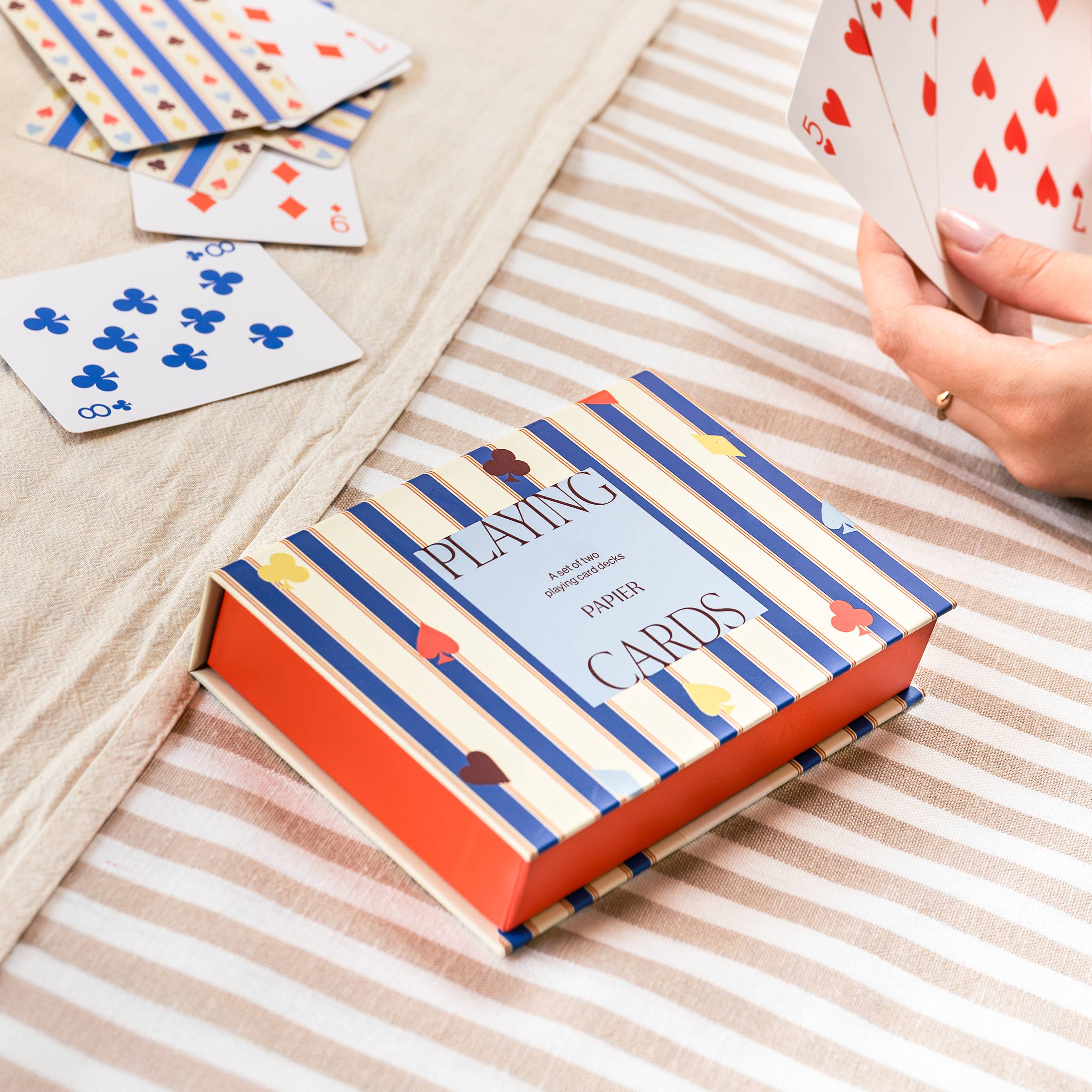 Suits & Stripes Playing Cards Set