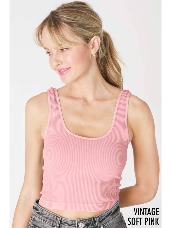 Vintage Reversible Crop Top