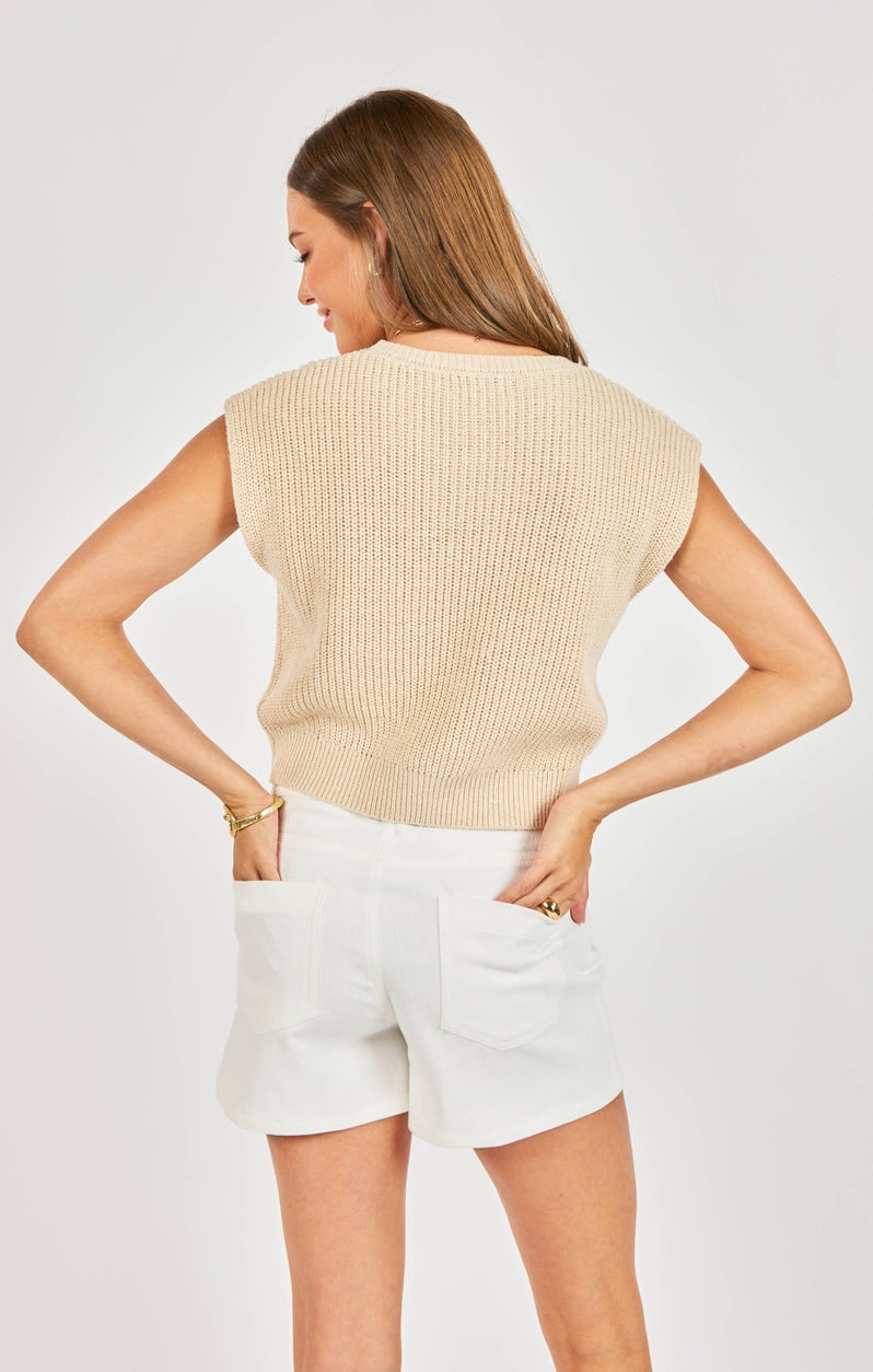 Raindrops Cropped Sweater