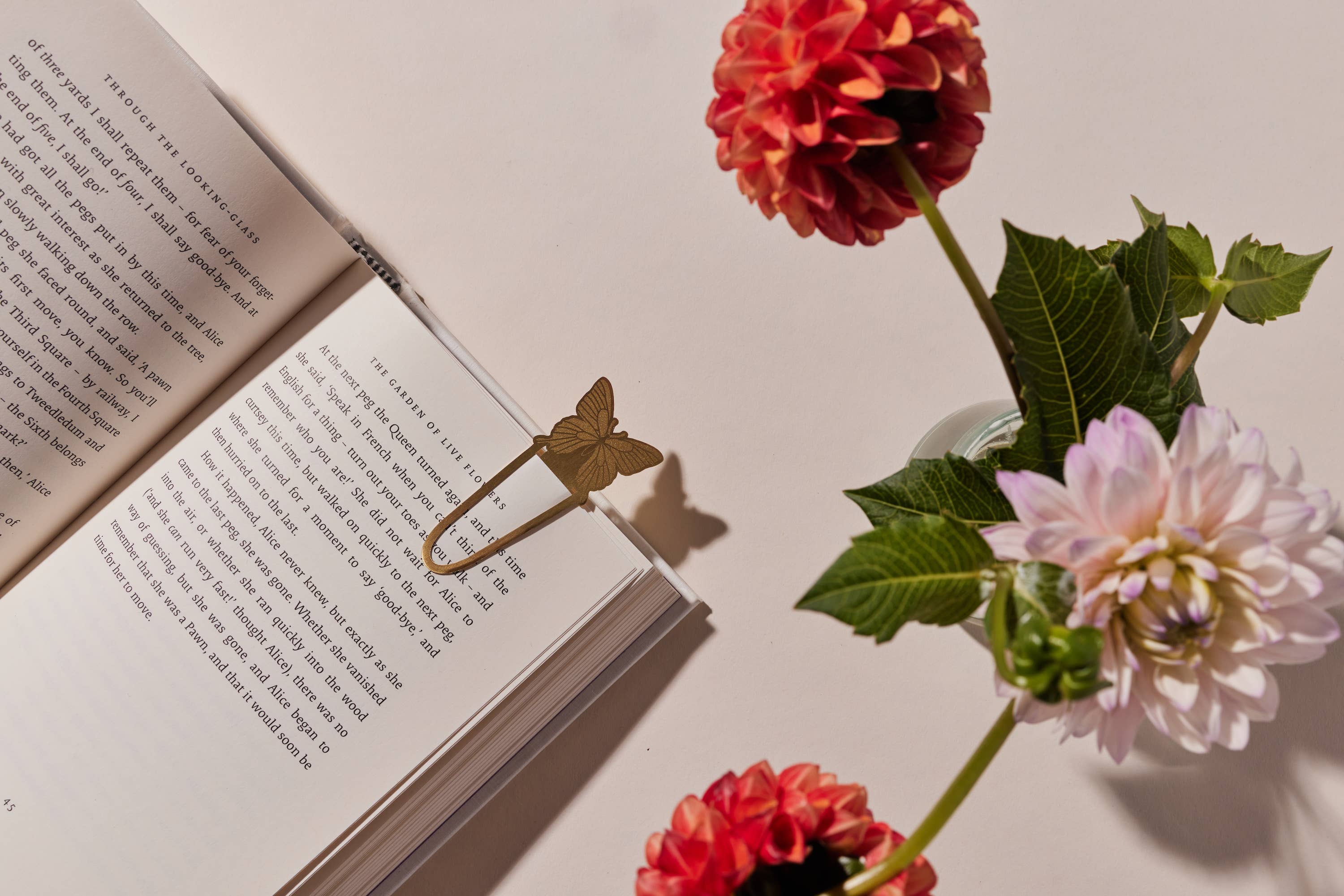 Mushroom + Butterfly Metal Page Tabs