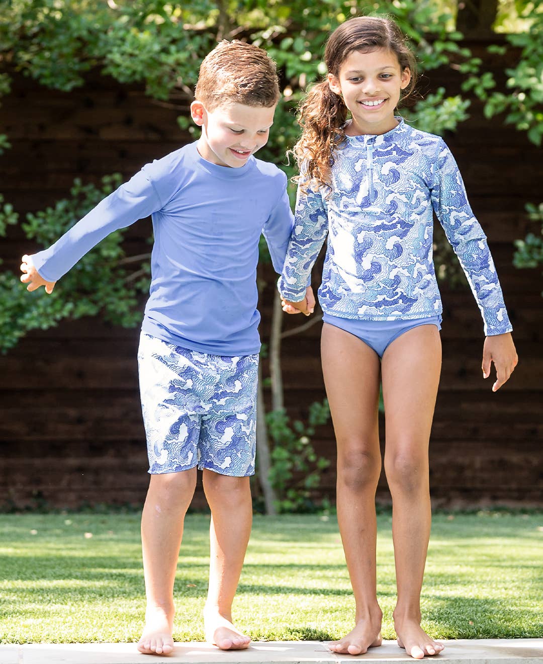 Long Sleeve Rash Guard - Periwinkle Blue *FINAL SALE*