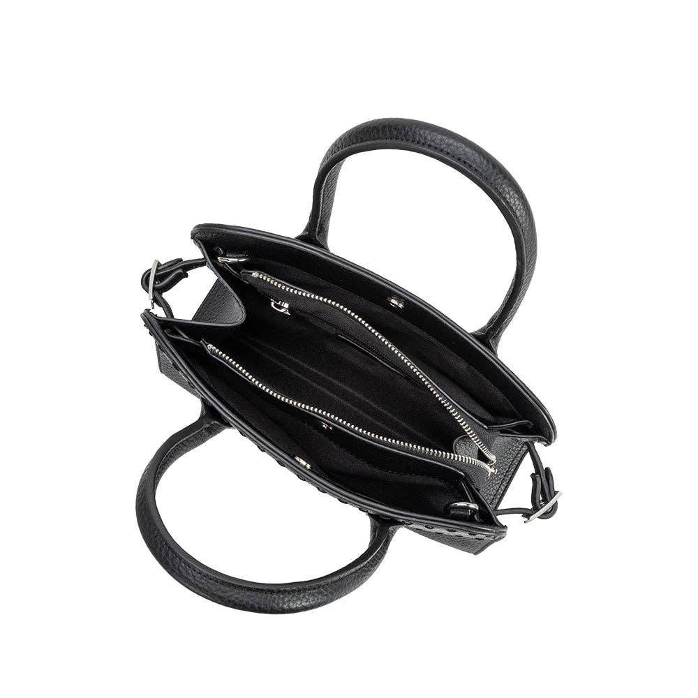 Marlo Black Recycled Vegan Crossbody Bag