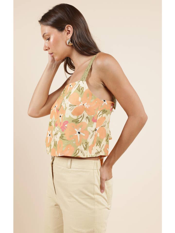 Aperitivo Lacey Back Tied Top