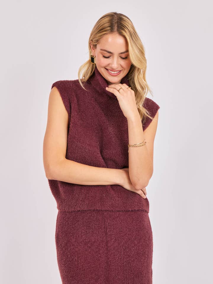 Crosby Fuzzy Turtleneck Sweater