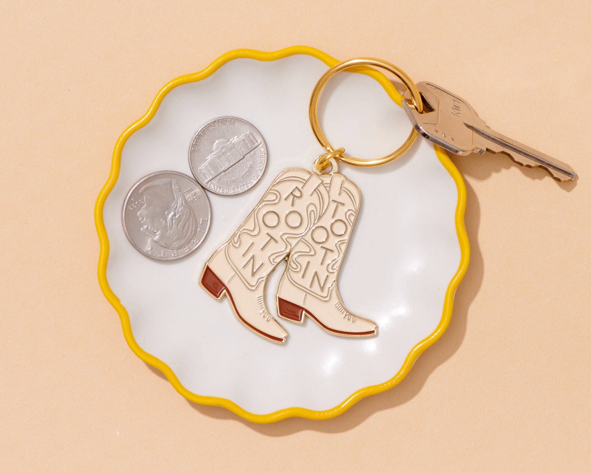 Rootin' Tootin' Cowboy Boot Keychain