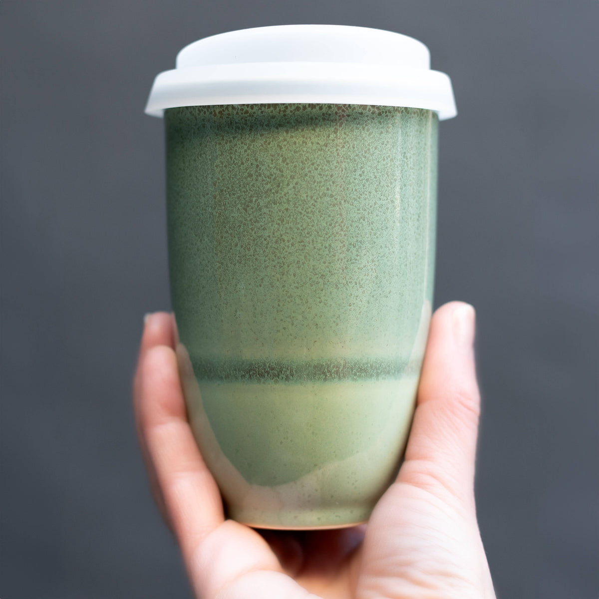 Emerald Ceramic Travel Mug – 12 oz