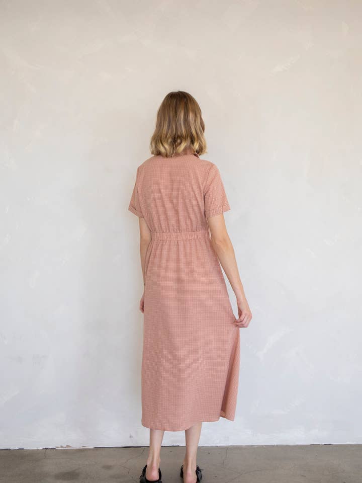 Over Yonder Checkered Midi Dress