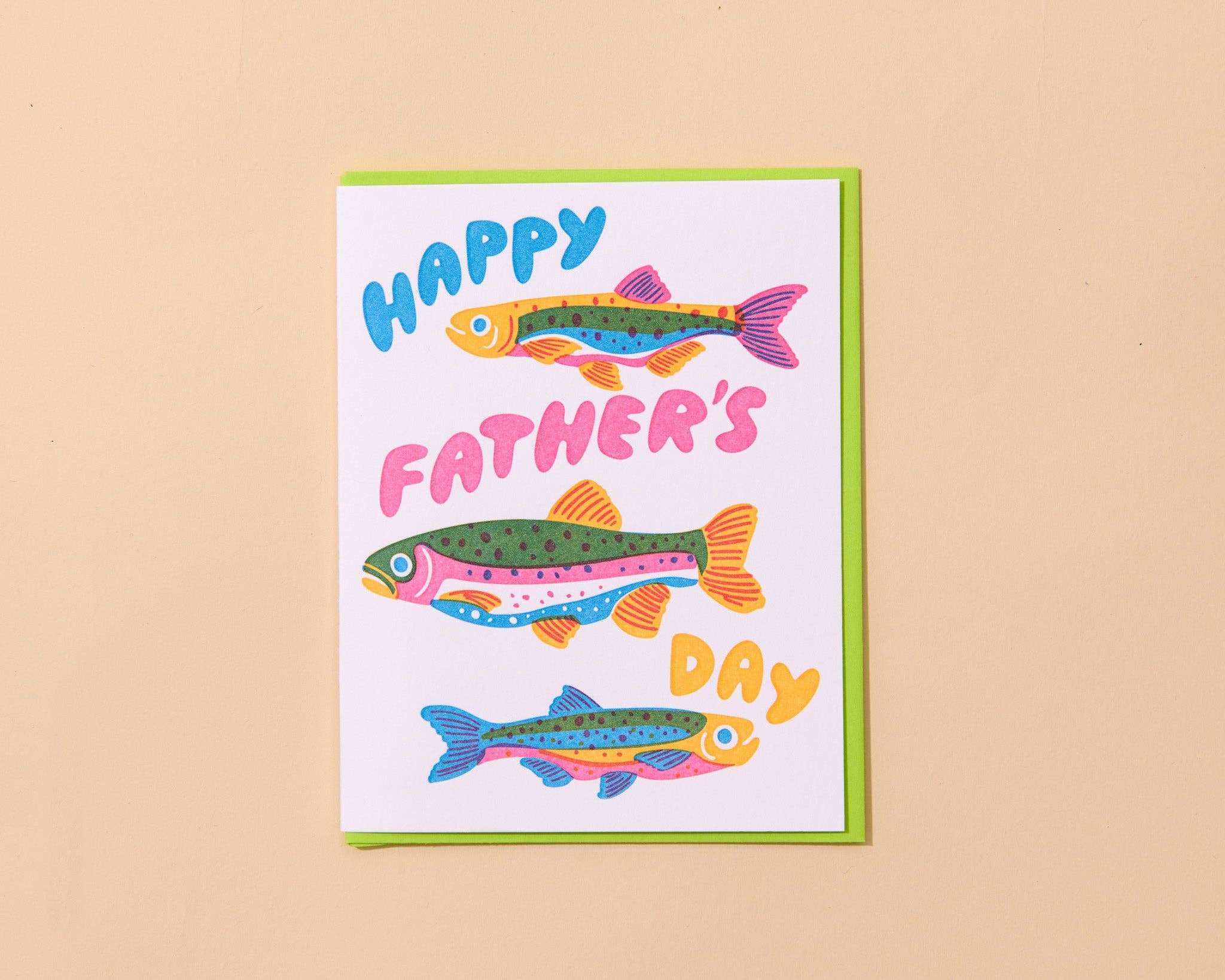 Rainbow Trout Father's Day Card