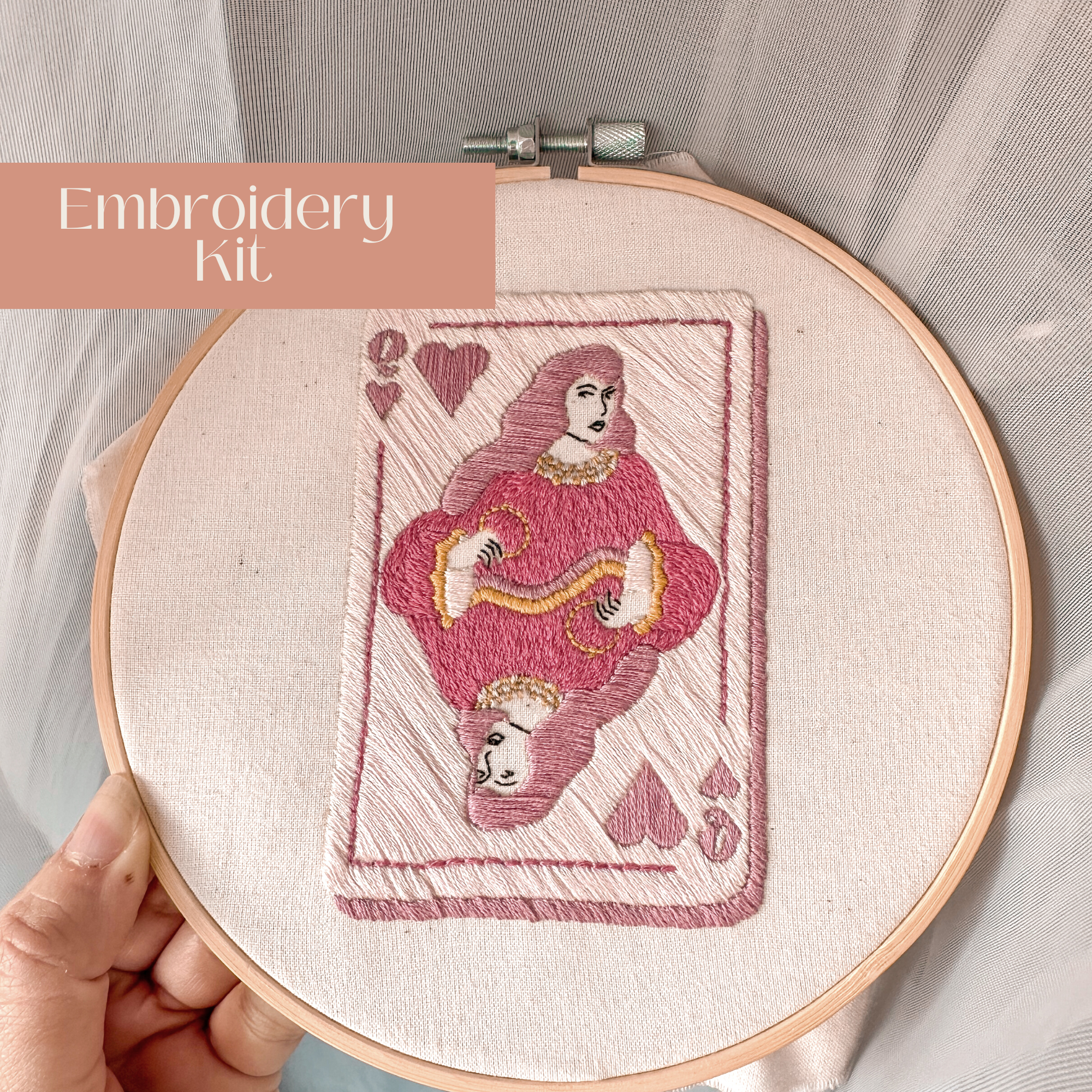 Queen of Hearts Intermediate Embroidery Kit