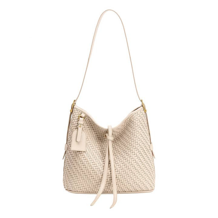 Thalia Vegan Leather Tote Bag - Bone
