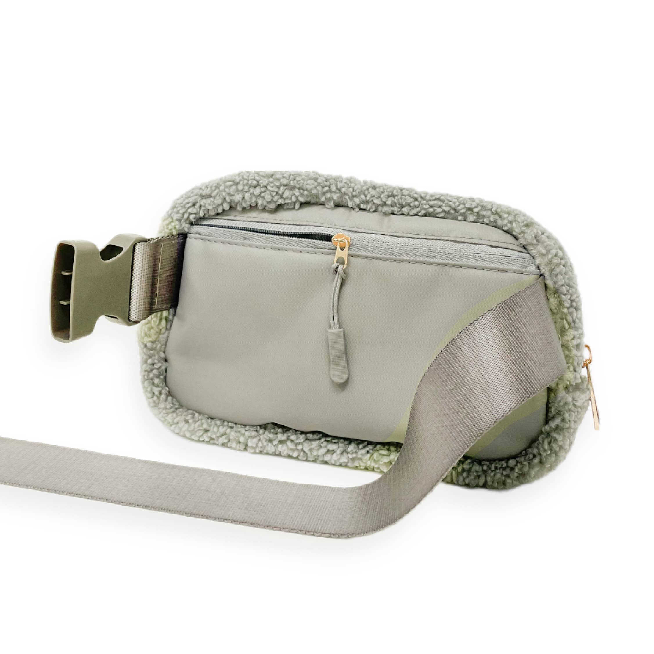 Cozy All You Need Belt Bag - Grey. **FINAL SALE**