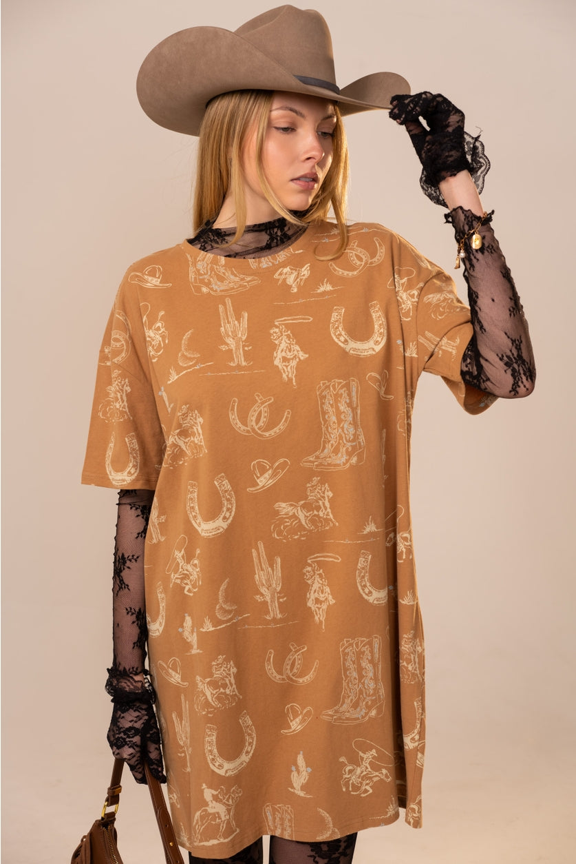Western Front T-Shirt Dress