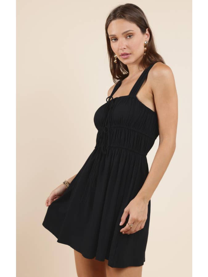 On My Mind Mini Dress - Black