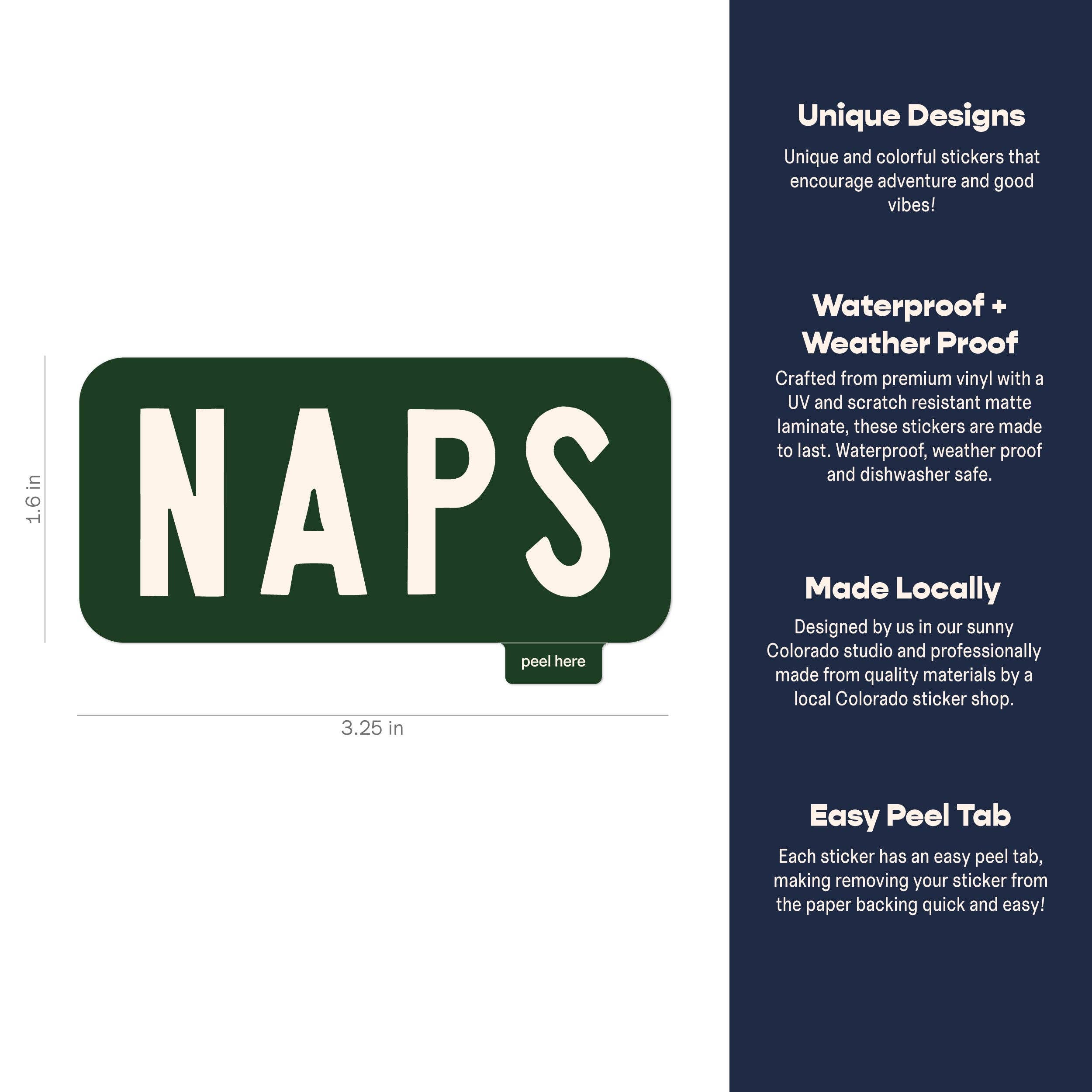 Naps Vinyl Sticker