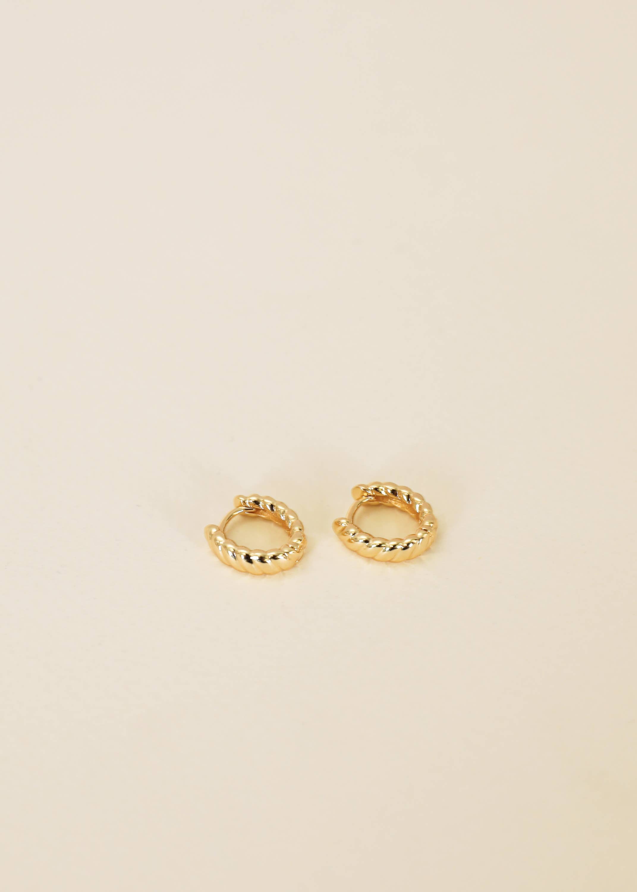 Small Channel Hoop Earrings