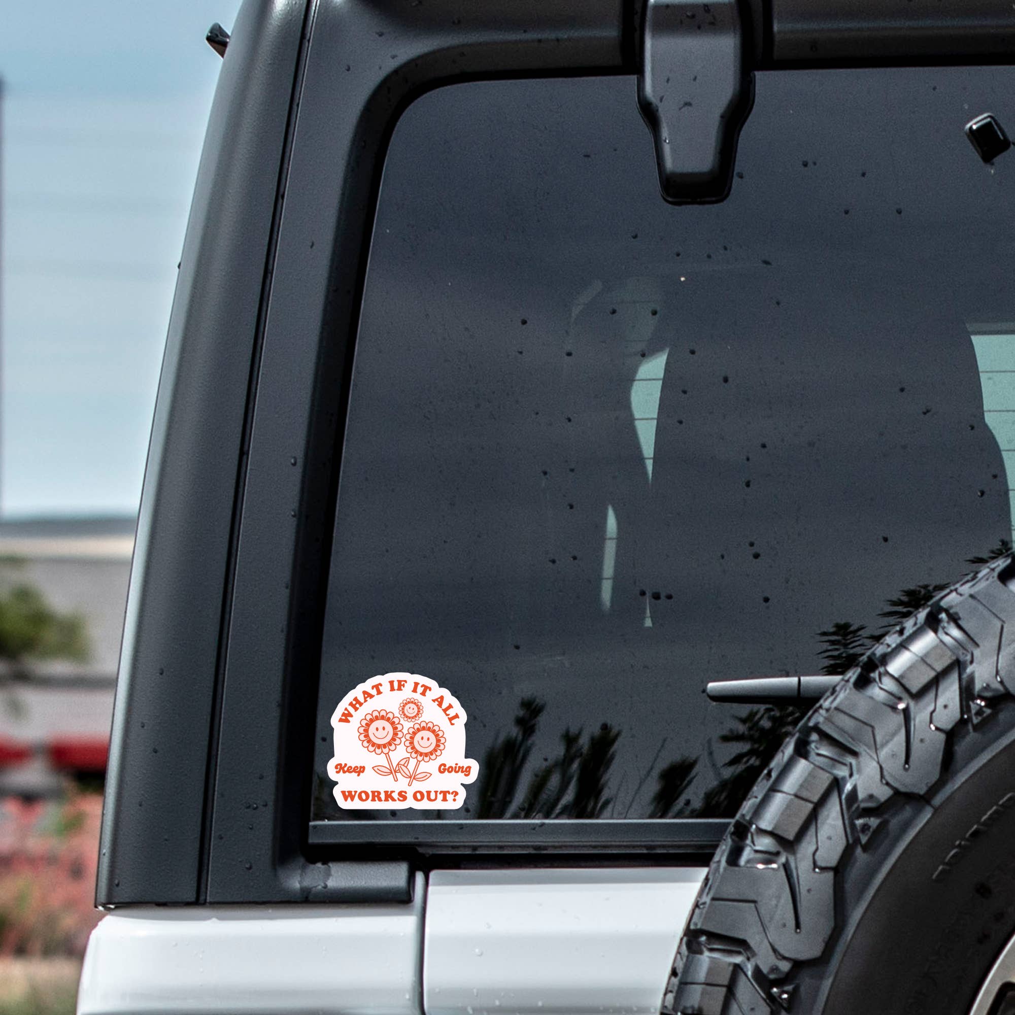 Keep Going Flower Sticker