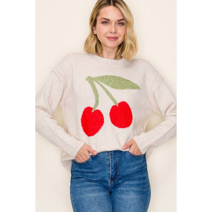 Cherry on Top Knit Sweater