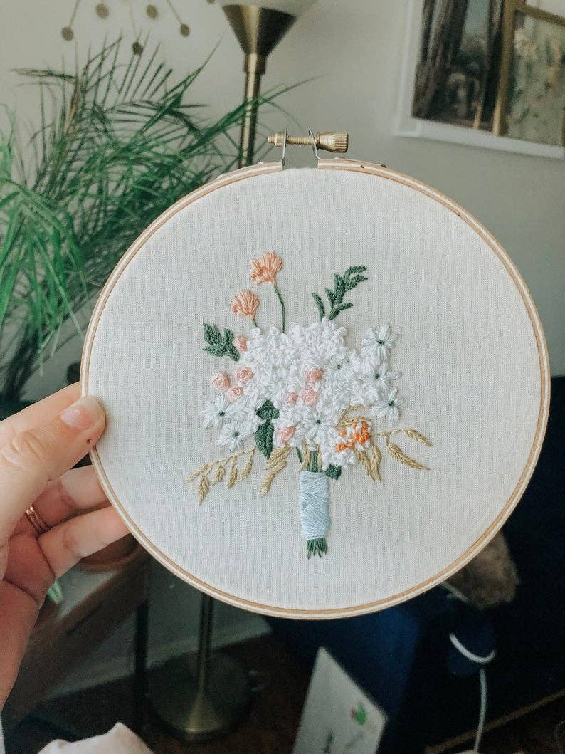 Bridal Bouquet Intermediate Embroidery Kit