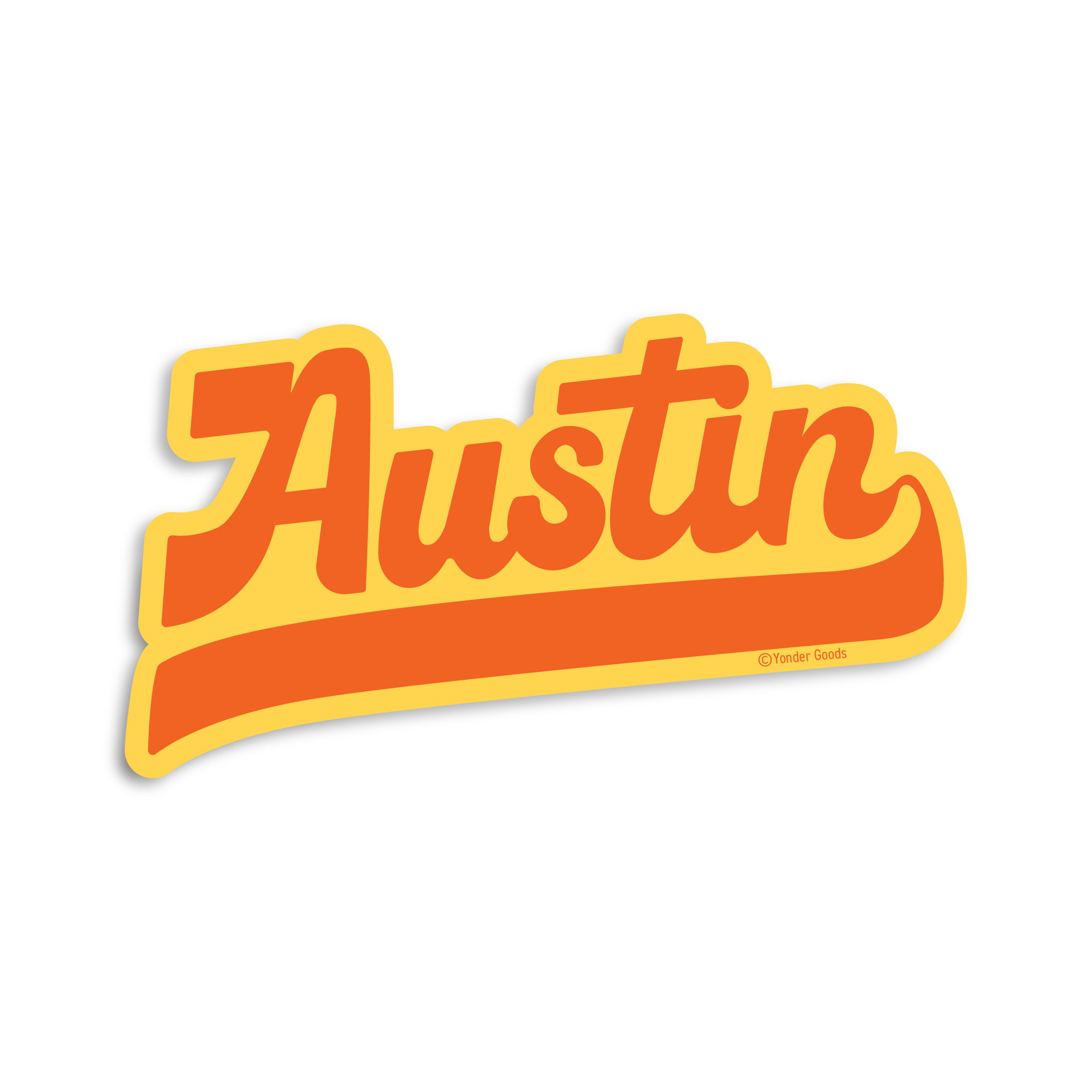 Austin Sticker – Yellow