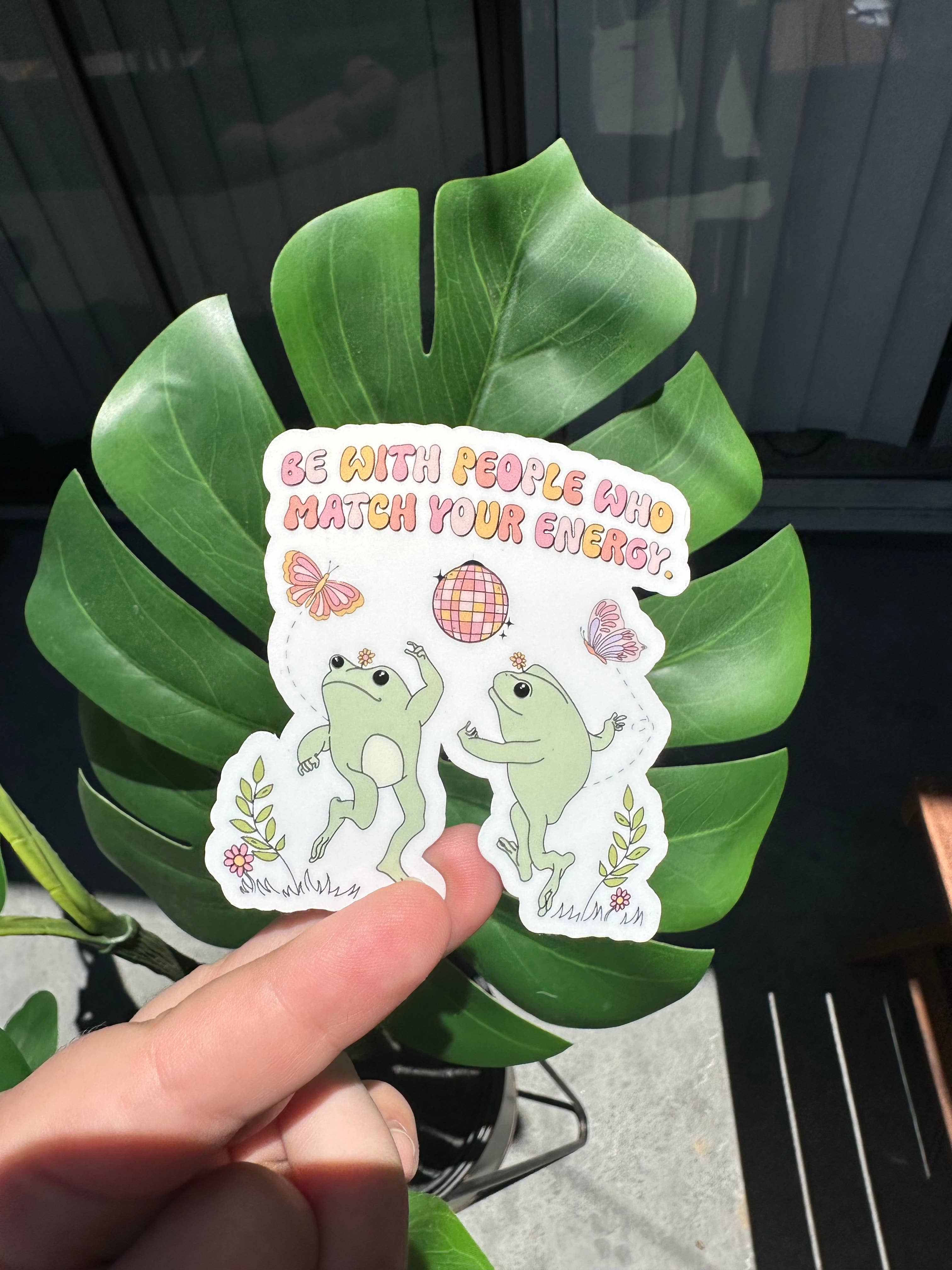 People Who Match Your Energy Sticker