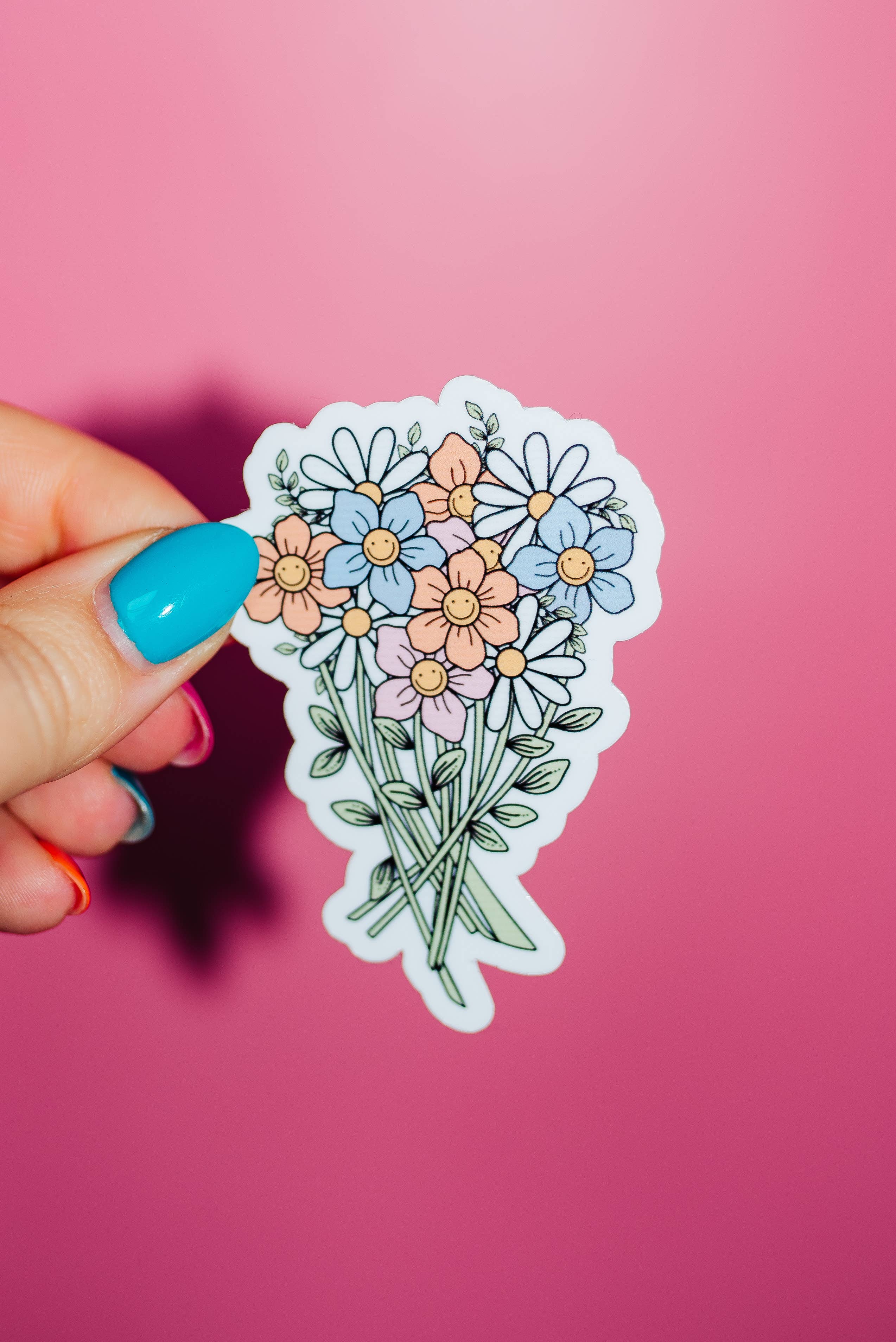 Floral Bouquet Happy Sticker