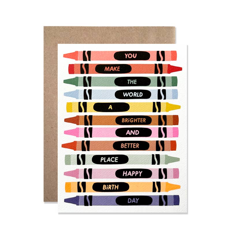 Birthday Crayons Card
