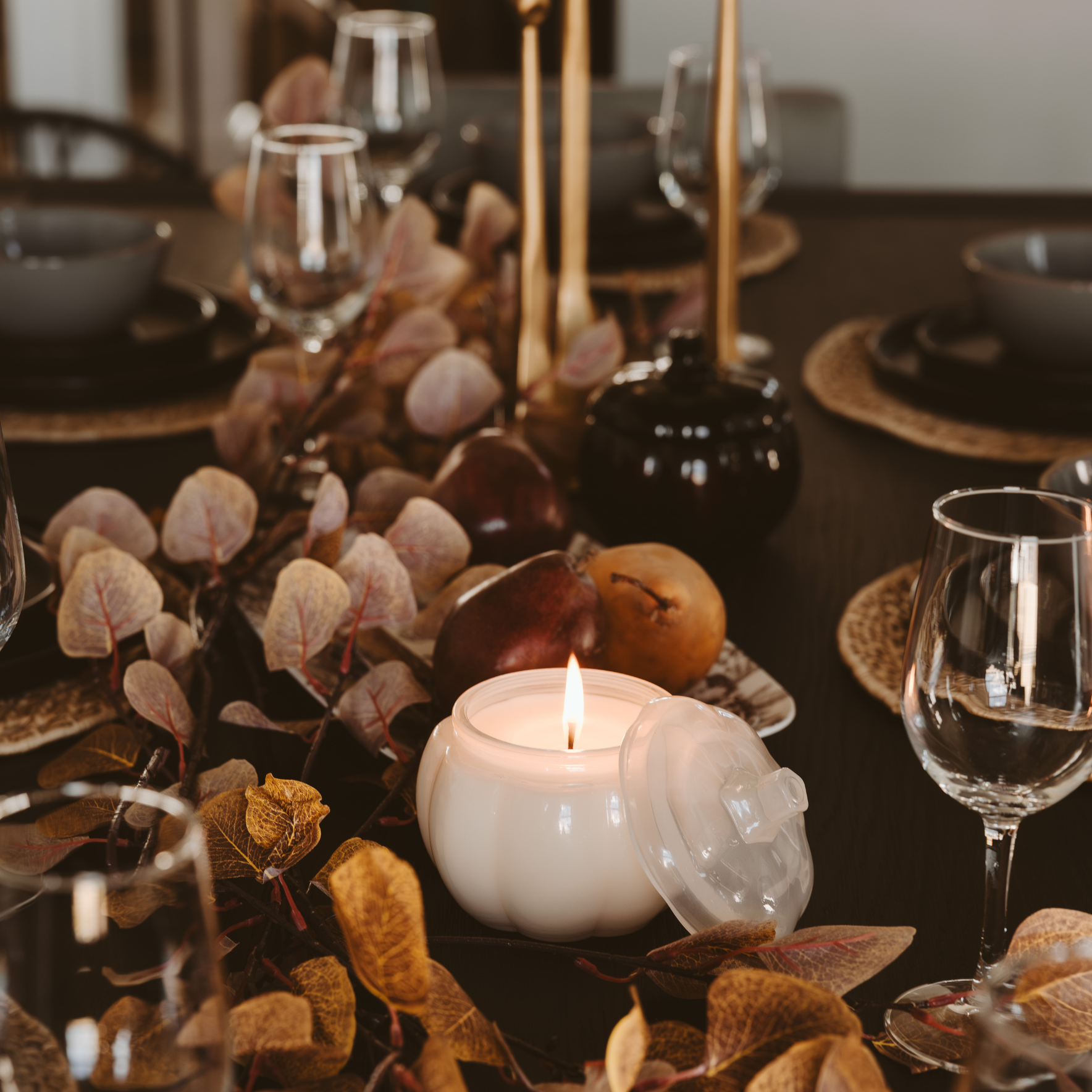 Warm and Cozy Pumpkin Jar Soy Candle