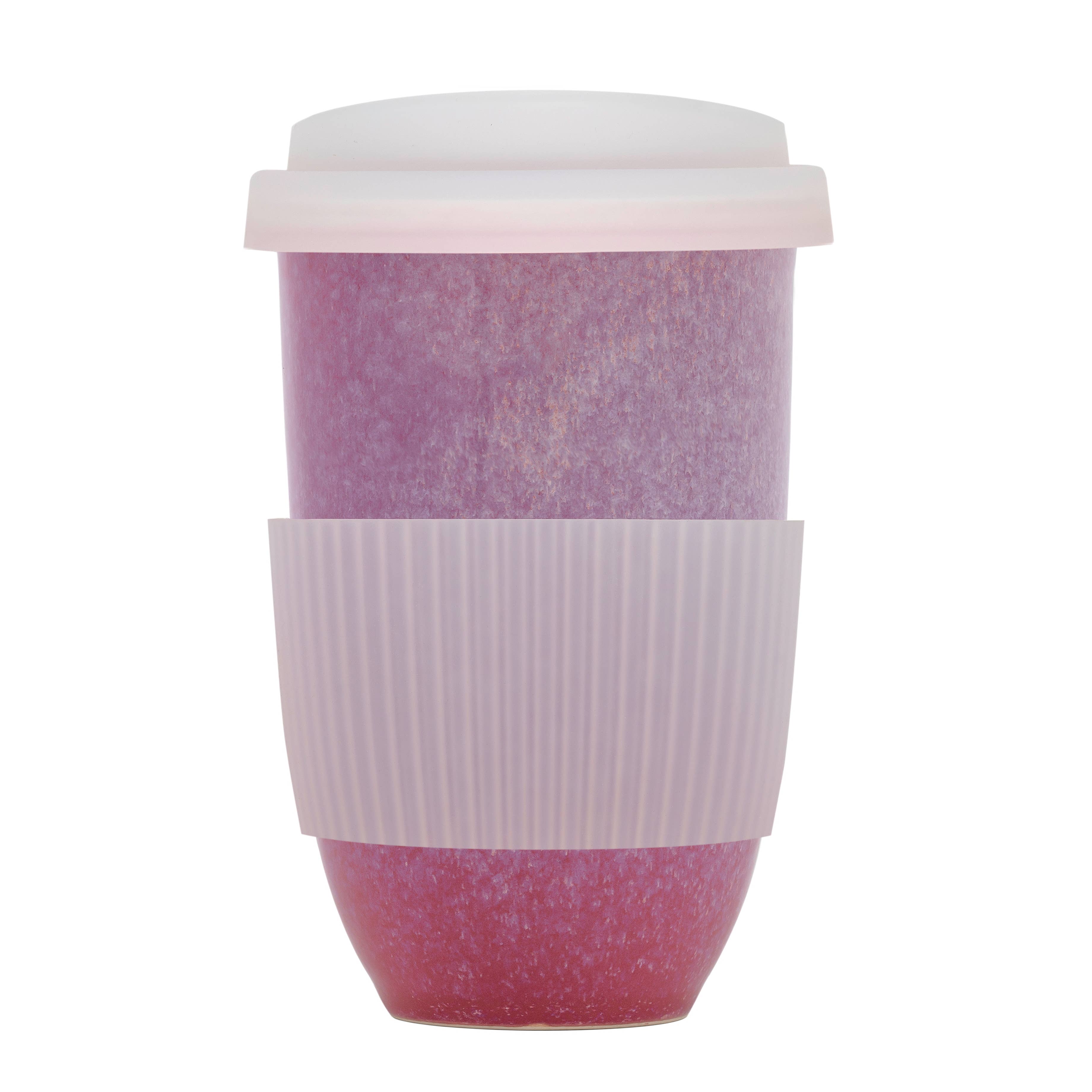 Astral Bloom Ceramic Travel Mug – 12 oz