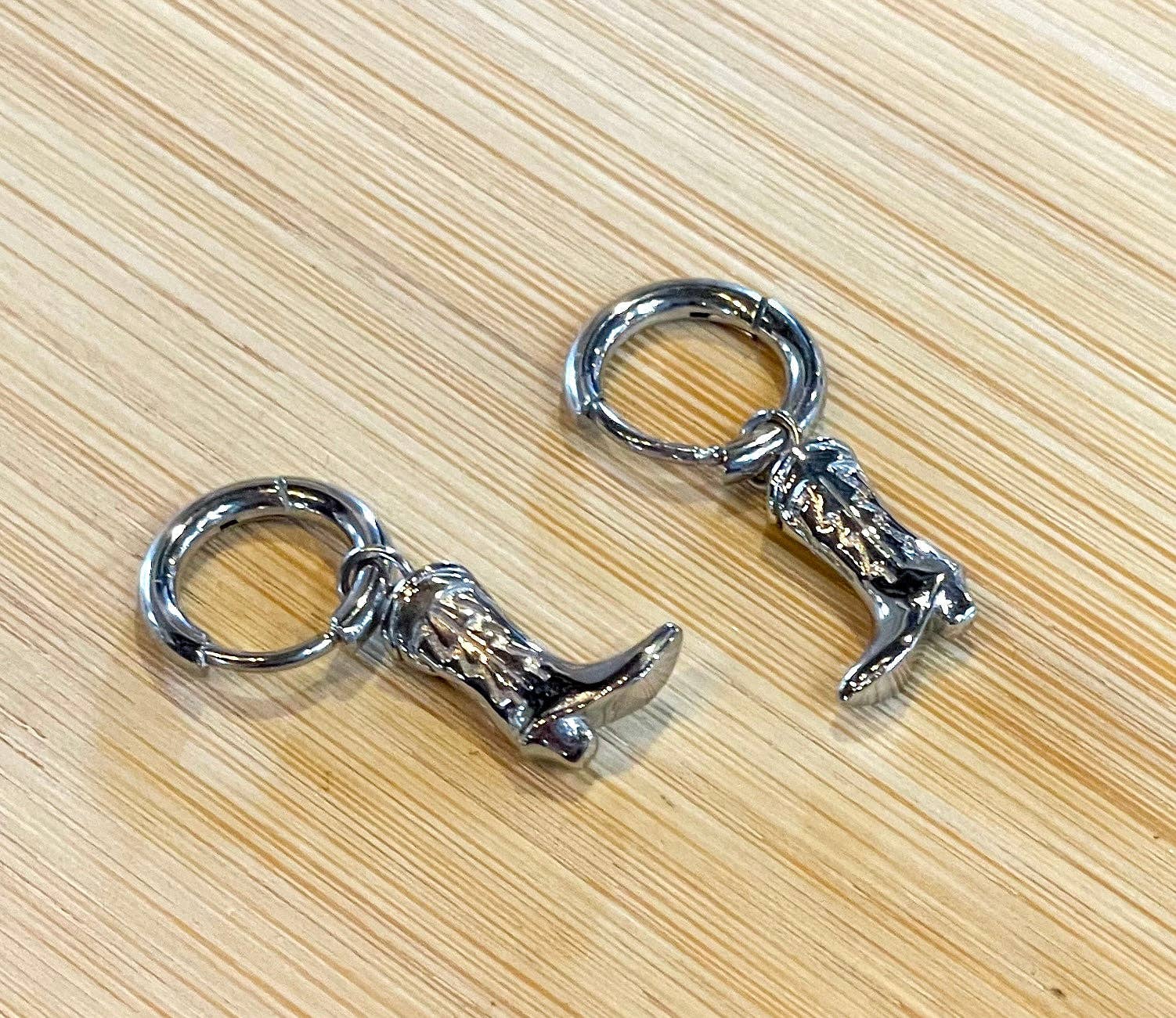 Cowboy Boot Huggie Earrings