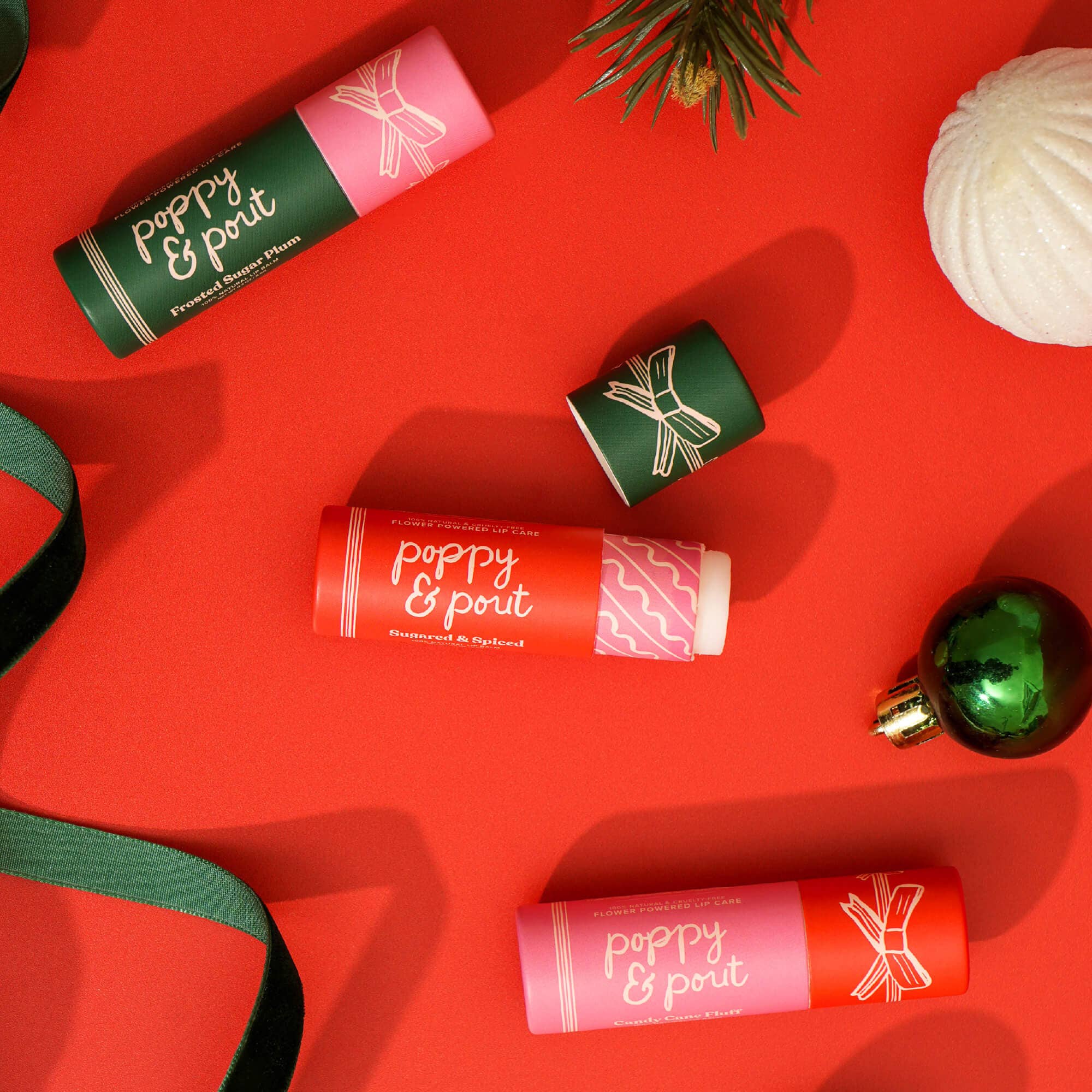 Candy Cane Fluff Lip Balm