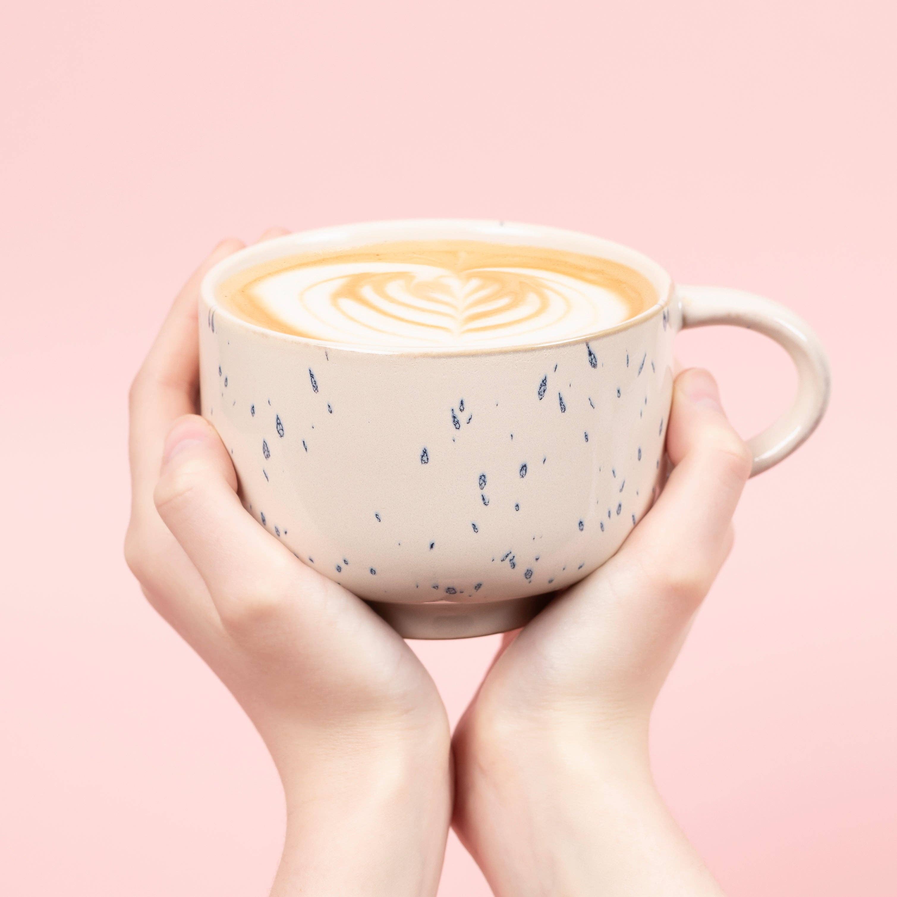 Orchid Ceramic Handmade Mug