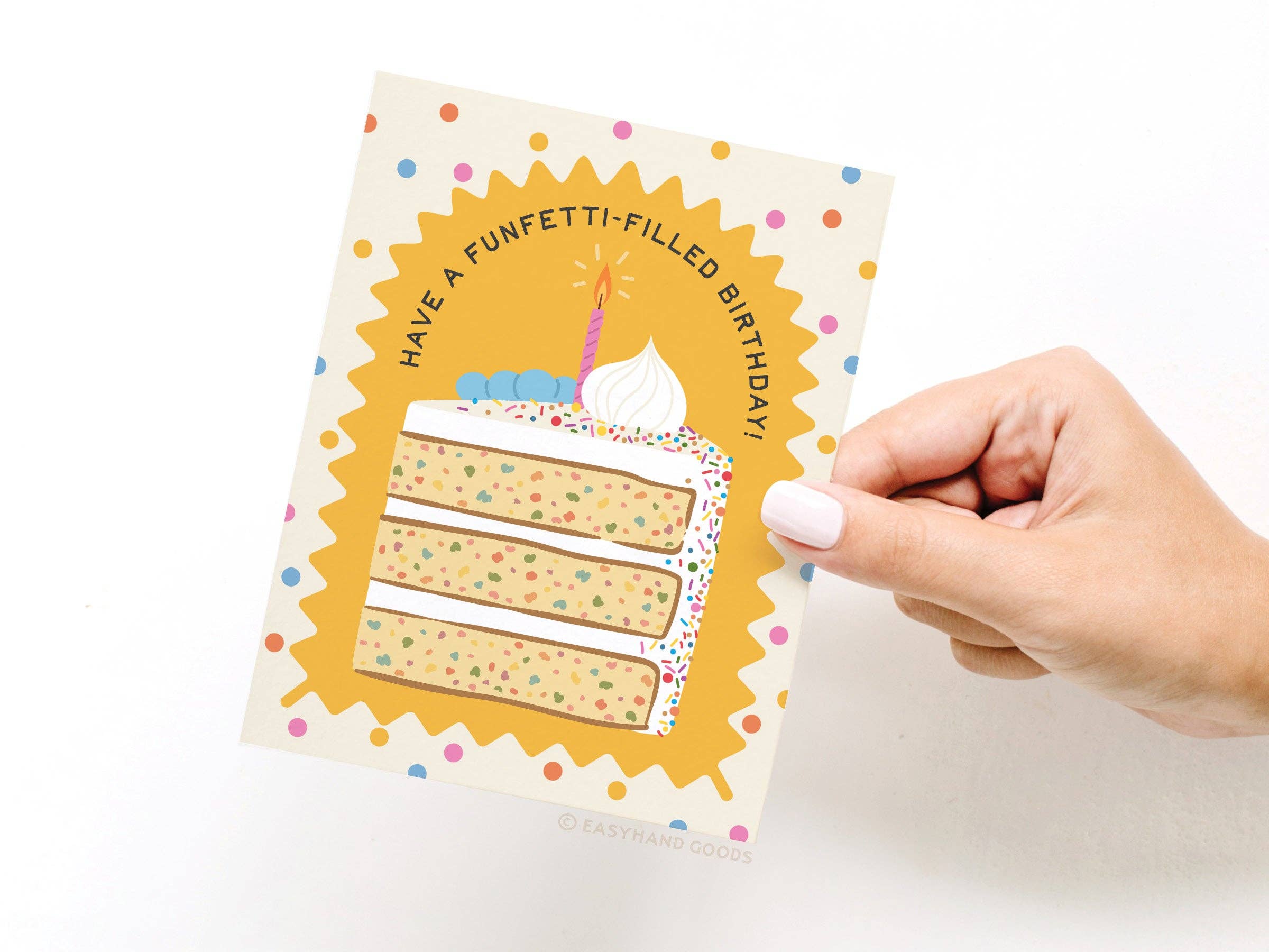 Funfetti-filled Birthday Greeting Card