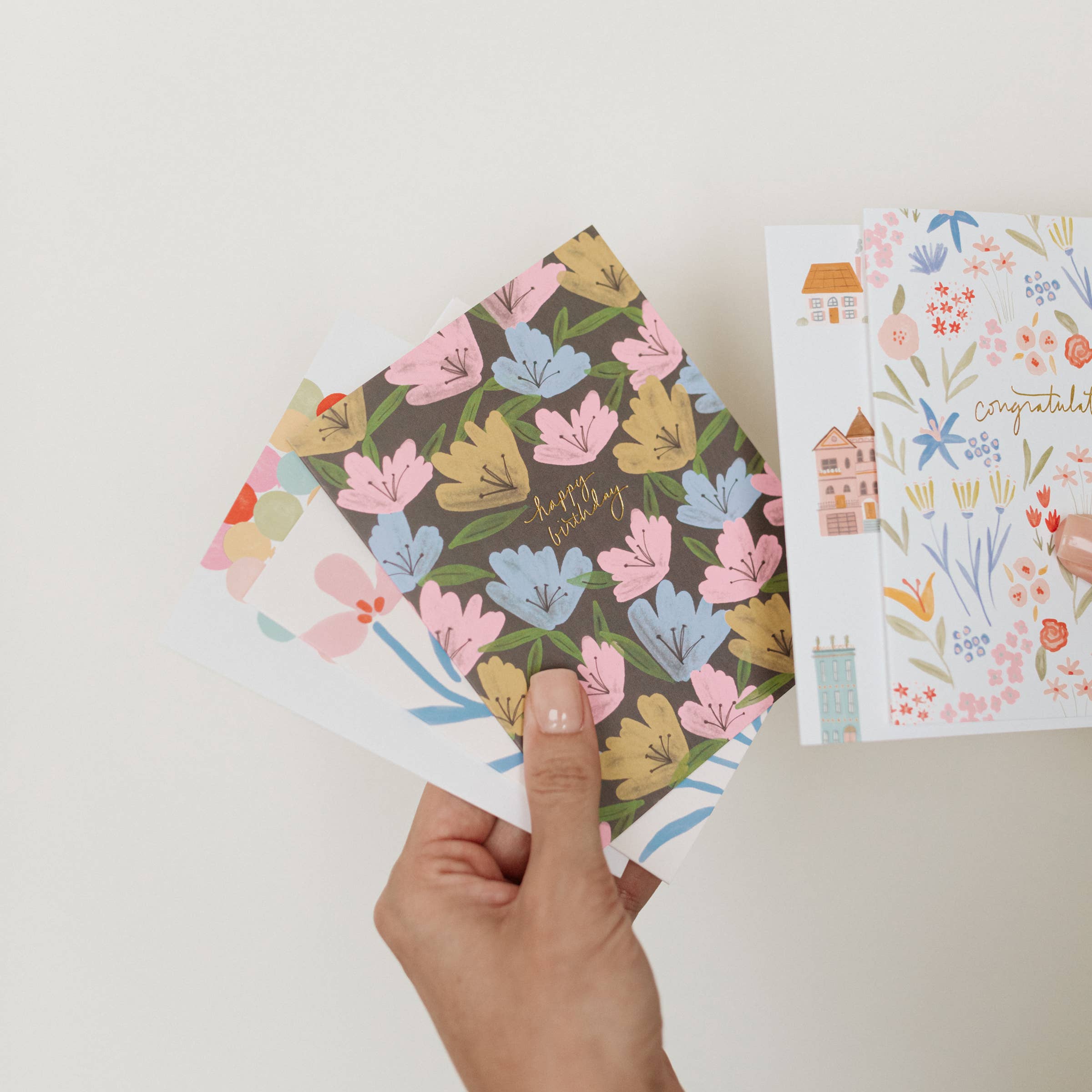 Birthday Moody Floral Card