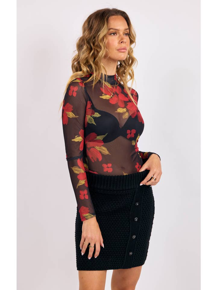 Gypset Glamour Mesh Top