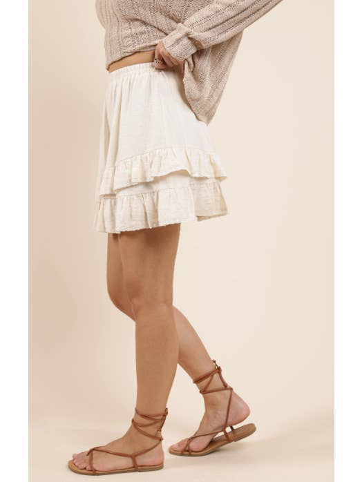 Positivity Ruffle Mini Skirt
