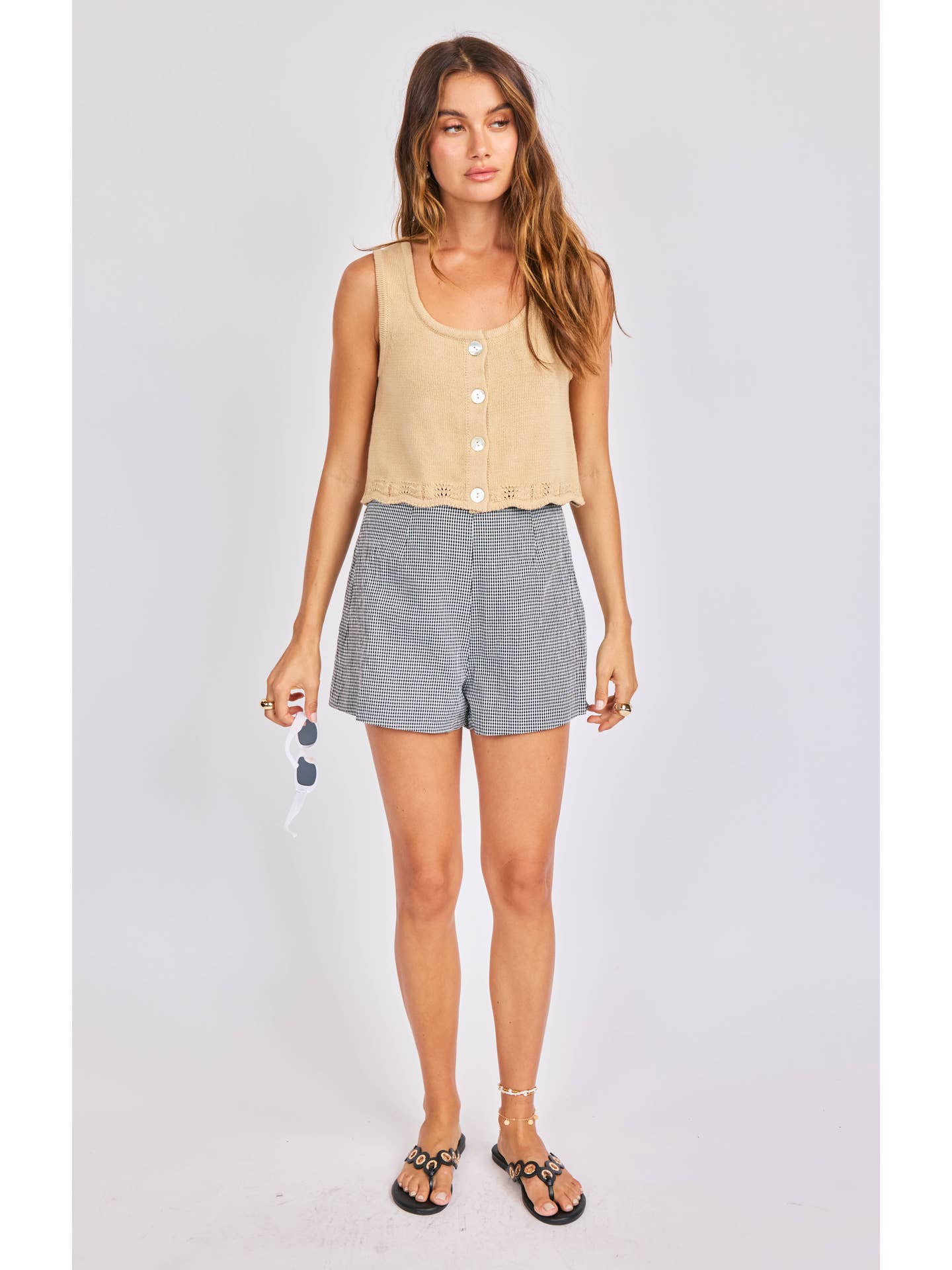 Delmore Scalloped Tank