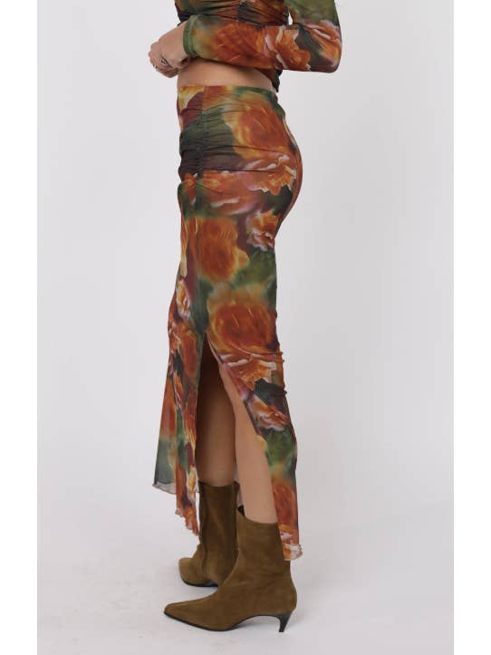 Heart Beats Side Slit Skirt
