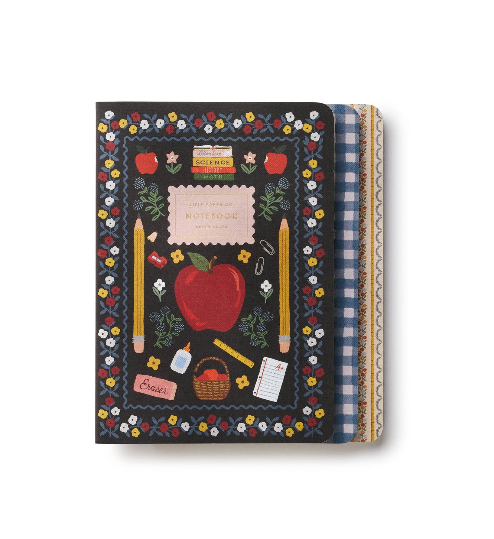 Assorted Set of 3 Schoolhouse Notebooks